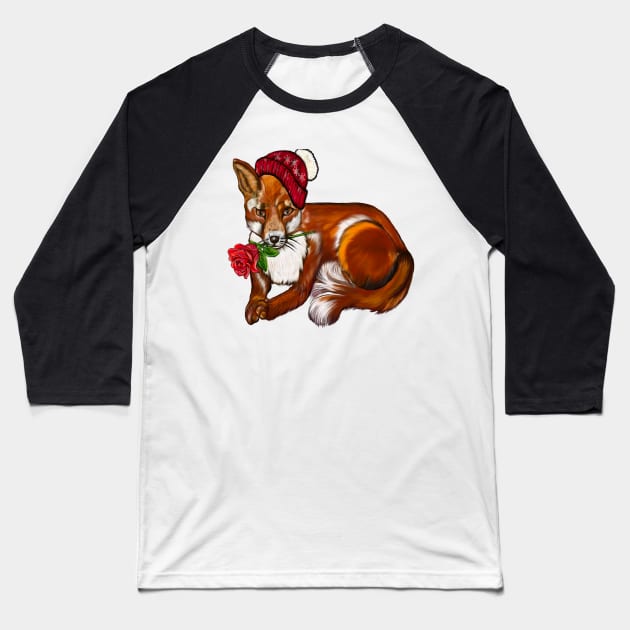 The top 10 best humorous Romantic Valentine couples gift ideas for fox lovers Valentine’s Day Baseball T-Shirt by Artonmytee